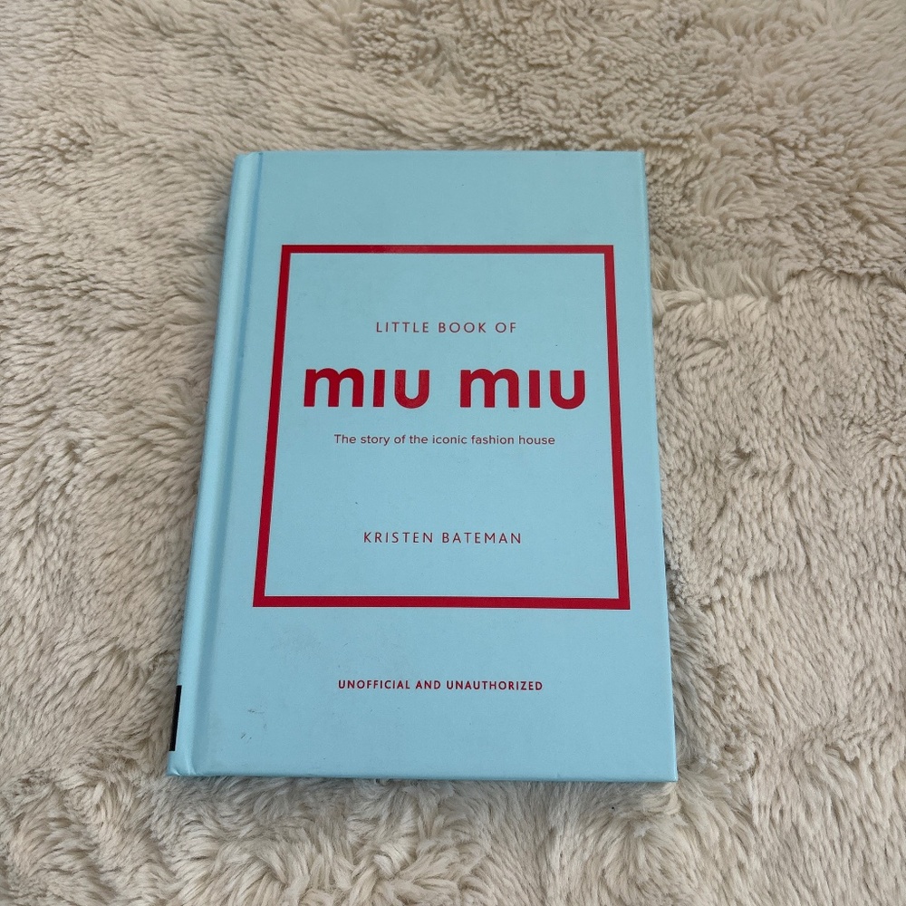 Little Book of Miu Miu Hardcover Fashion History Designer Coffee Table Book
